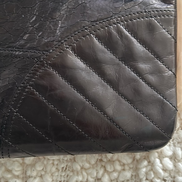 Very rare beautiful vintage cross body JEAN PAUL GAULTIER black leather - Picture 4 of 13